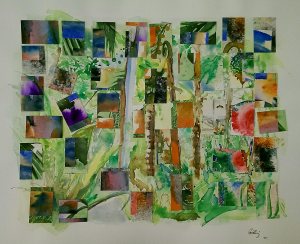 Watercolour collage on paper 40x50 cm 2015